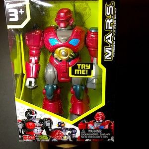 NEW CYBOTRONIX MARS MOTORIZED ATTACK ROBO SQUAD ACTION
